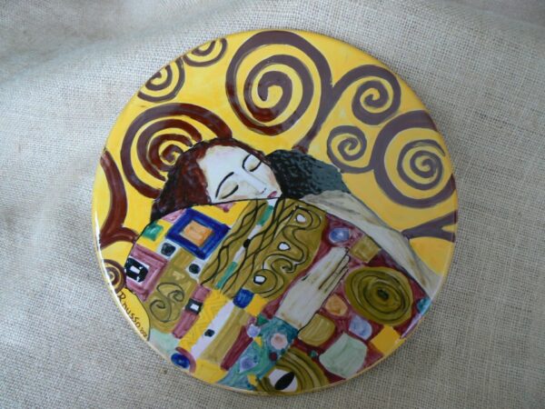 sottopiatto in ceramica klimt