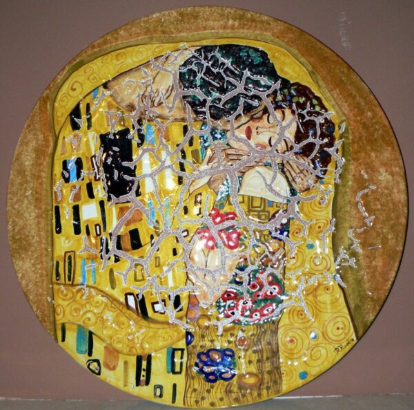 vassoio in ceramica klimt