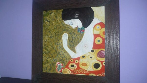 quadro in ceramica klimt